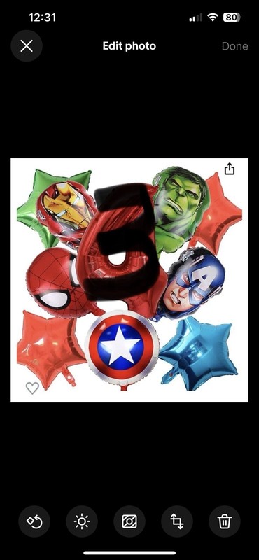 THREE Avengers Foil Balloons 10 Pack Number 3 Birthday Marvel Hulk Ironman