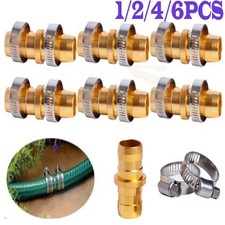 HOT Garden Hose Repair Mender Kit Hose Connector 3/4" 5/8" Male Connector Clamp