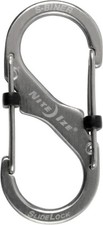 Nite Ize S-Biner SlideLock No2 Silver Locking Stainless Carabiner Clip 10lb