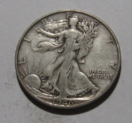 Photo of a 1946-S Walking Liberty Half Dollar from an eBay listing that sold on Jul 19, 2026