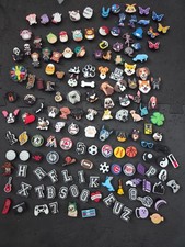 Lot of 152 Assorted Croc Shoe Charms Jibbitz Pok mon, Star wars, letters Read.