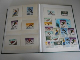 Khor Fakkan Olympia Marken Blocks AuB MNH postfrisch Sport 1