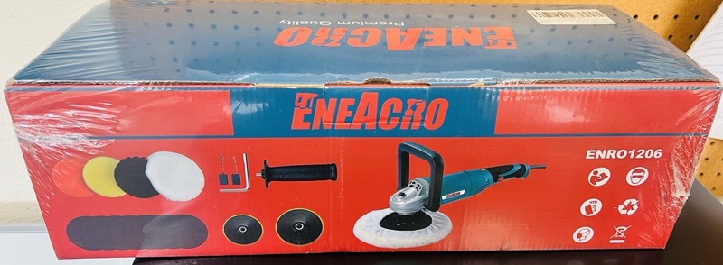 ENEACRO ENRO1206 Electric Rotary Car Buffer and Polisher Waxer Teal Black Corded