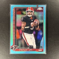 2025 Topps Chrome Football - Michael Penix Jr. - #15 - Aqua Refractor /299