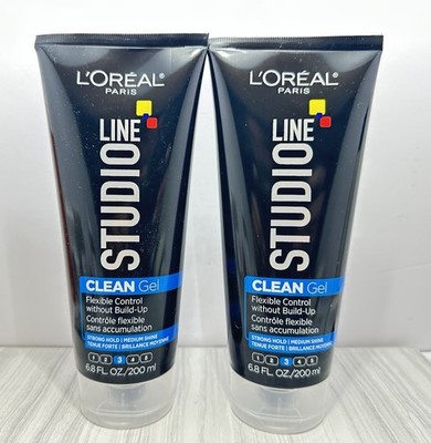 L'Oreal Paris Studio Line Mega Gel for Max Hold 6.8 fl oz/200ML (NEW) Lot Of 2