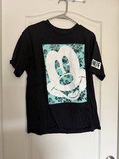 Disney Neff Mickey Mouse Black Adult L T-Shirt Graphic Print Disney Franchise