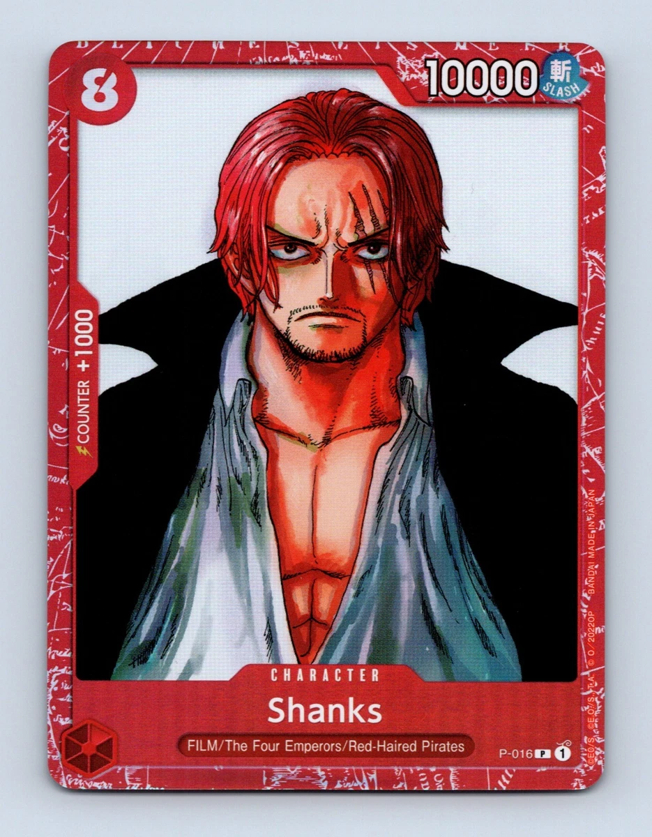 Shanks P-016 One Piece Promotion Cards for sale | eBay