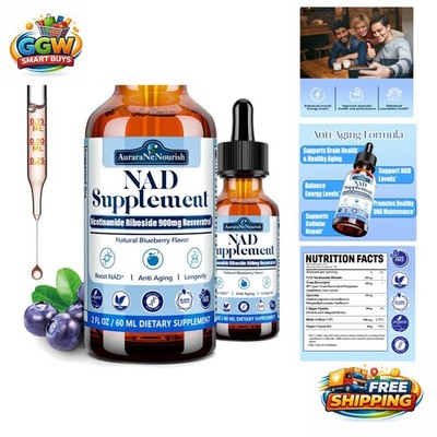 Liposomal NAD Nicotinamide Riboside 900mg with Biotin & Quercetin for Anti-Aging