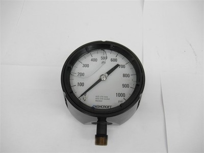 Ashcroft 451279SSL04L1000# ,DuraGauge Pressure Gauge ,4-1/2'' Dial , 0-1,000 psi 