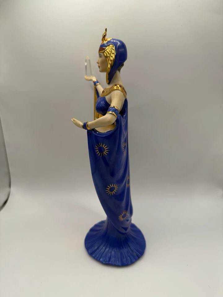 Estatuilla de porcelana coleccionable Franklin Mint - Cleopatra Foto 2 de 4