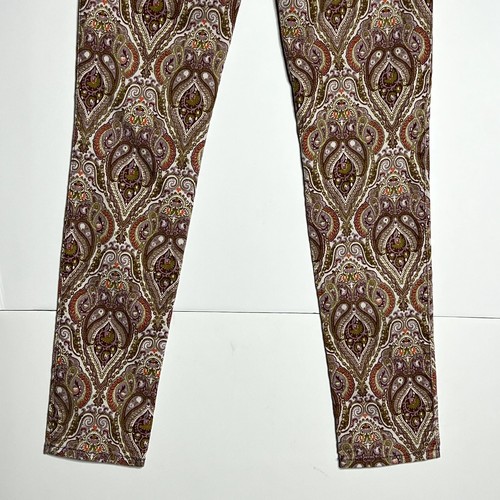 Black Orchid LA Black Jewel Paisley Mid Rise Skinny Jeans Purple Panic Womens 27 - Picture 9 of 13