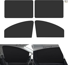 4 PCS Car Side Window Sun Shade, Sun and Heat Blocking Privacy P Color: Silver