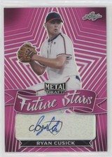 2021 Leaf Metal Draft Future Stars Pink Rainbow 13/20 Ryan Cusick Auto qf6