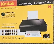Kodak Verite 65 Mega Eco Wireless All-In-One Inkjet Printer New In Box SEALED!