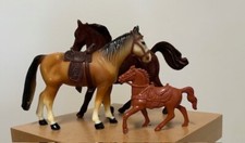 Lot of 3 vintage toy horse Figurines