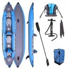 Kayak Zray Tortuga 2 Posti Sedili Canoa Gonfiabile con Remi Pagaie Pompa Borsa
