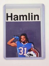 Damar Hamlin Artist Signed Football Art Card 1/10