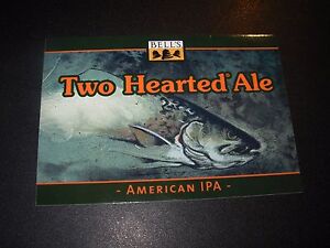 BELLS BREWING Two Hearted Ale METAL TACKER SIGN craft beer brewing brewery 