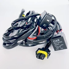 12V 40A H8 Wiring Harness Kit Fuse ON OFF Switch Relay LED Fog Light for Nissan