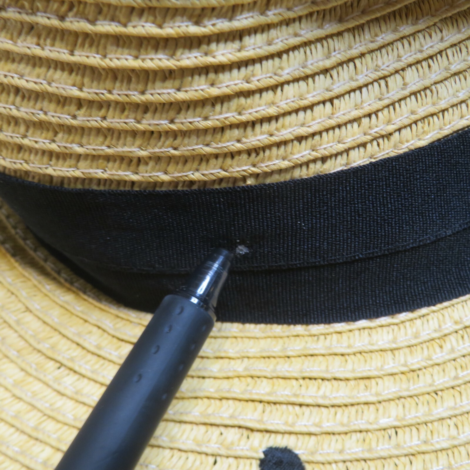 C.C Exclusives Cloud Nine Embroidered Raffia Sun Hat Paper Vacation Beach