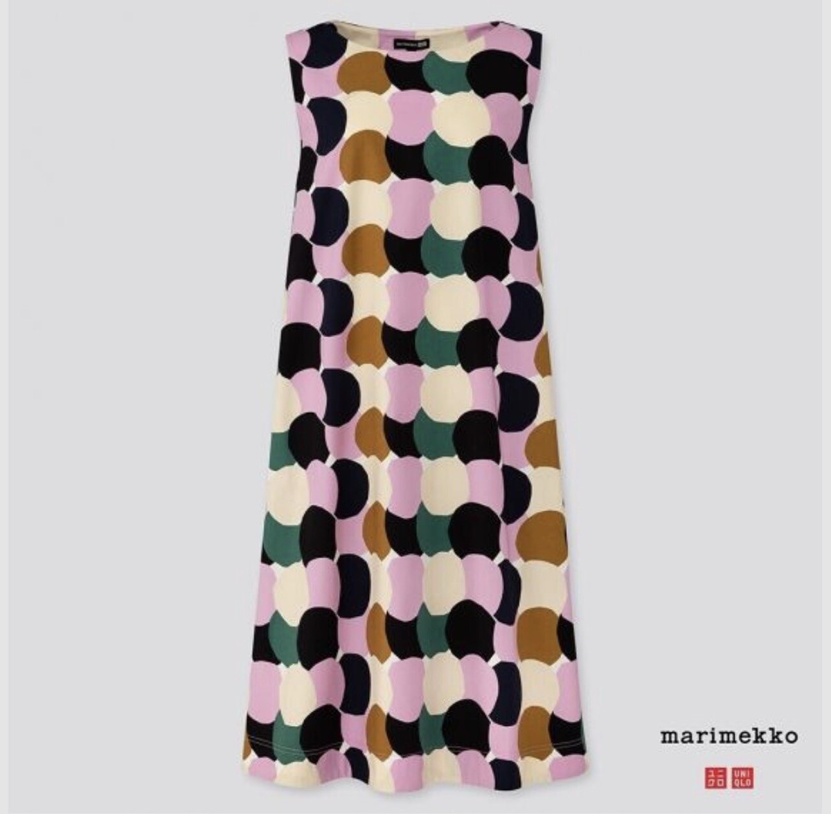 Uniqlo x Marimekko Women's A-Line Sleeveless Dress Pink | eBay
