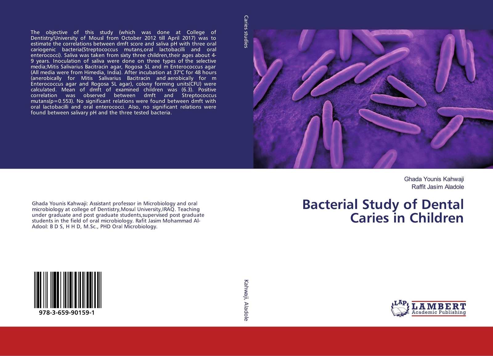 Thumbnail - Bacterial Study Of Dental Caries In Children | Ghada Younis Kahwaji