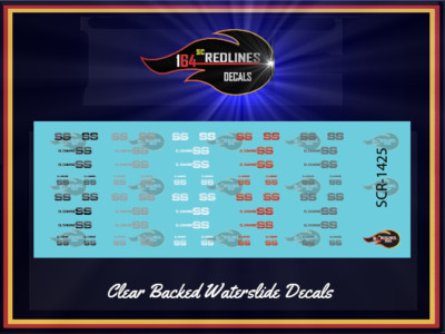 1/64 80's El Camino ''SS Logos'' Decal Set SCR-1425
