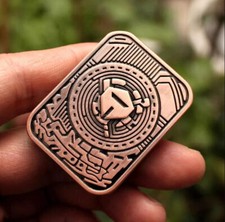 Magnetic Metal Fidget Toy Clicker Poker Slider Push Card Pocket Haptic Coin Gift