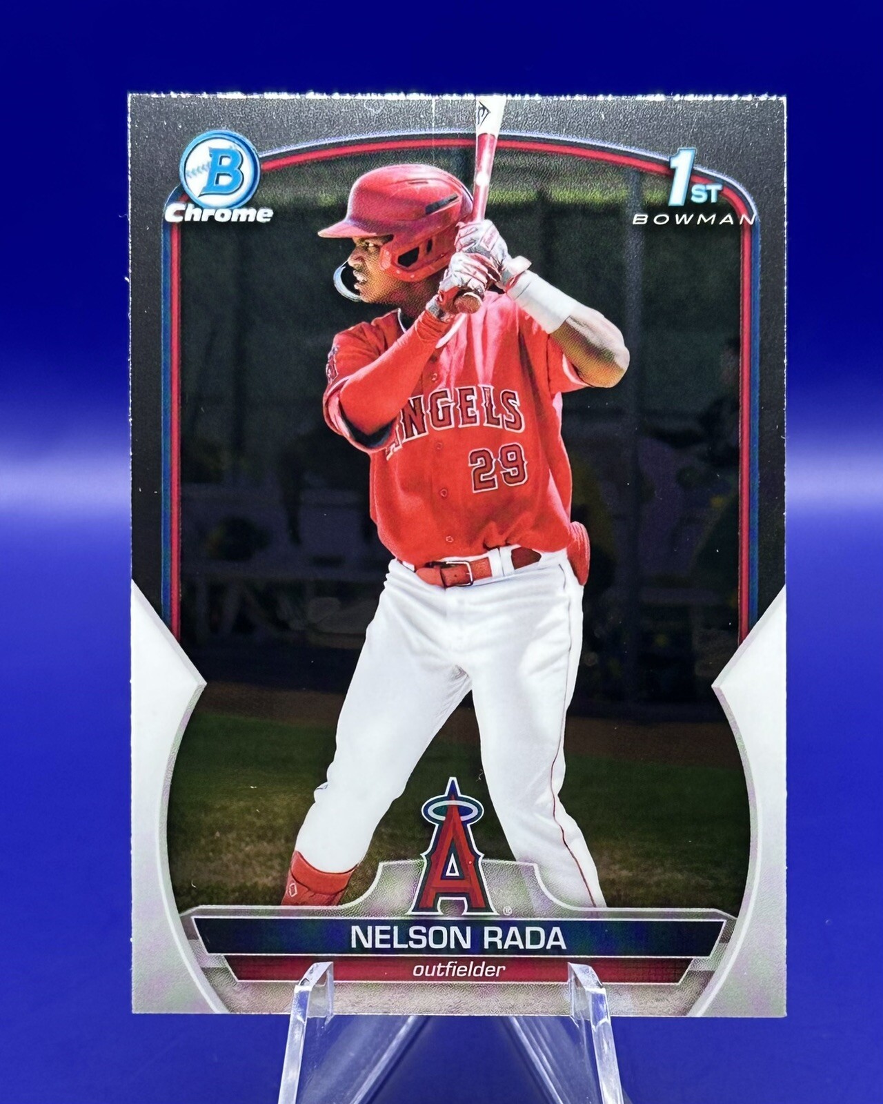 2023 Bowman Chrome Prospects NELSON RADA 1st Bowman #BCP-132 Los Angeles Angels