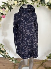 JOULES Loxley Coat Waterproof Breathable Size 10 Navy Ditsy Taped Seams NEW PK22