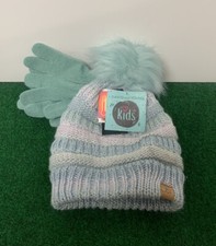 David And Young Kids Toboggan And Gloves Set-Mint Color- New With Tags
