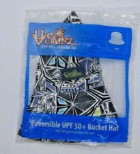 UV Skinz BOYS SIZE 5 Reversible Bucket Sun Hat w/ UPF 50 Sun Wear NIP