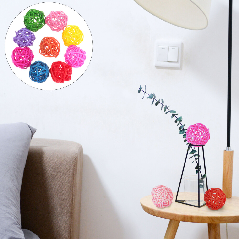 50PCS Rattan Balls Bird Toy Set Parakeet DIY Chewing Toys Pet Supplies
