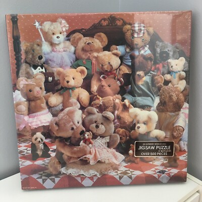 SPRINGBOK Hallmark 500 pc Teddybears ''The Best of Friends'' VINTAGE  NEW SEALED