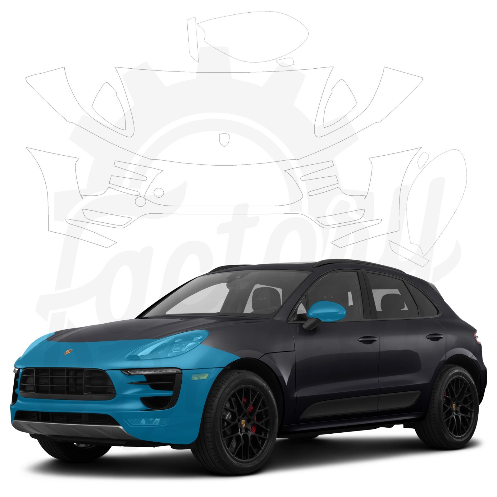 Stone Guard Protection Film Clear Bra PPF For Porsche Macan 1518 FBHLK eBay