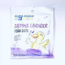 Aura Cacia Calming Lavender Foam Bath Aromatherapy 2.5 oz New Tester