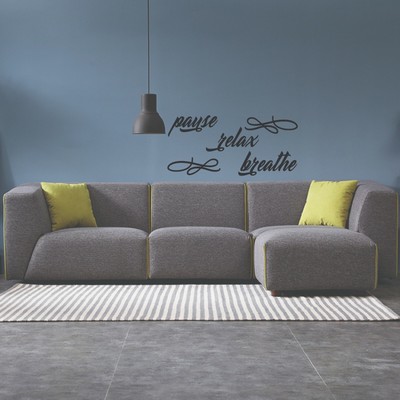Pause Relax Breathe Vinyl Wall Art Home Decor Decal