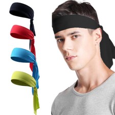 US Sports Headband Ninja Bandana  Karate Head Tie Back Hair Band for Men Women