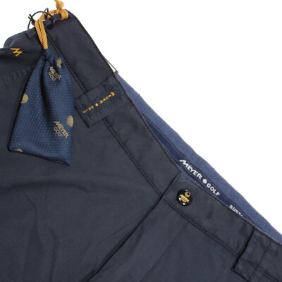 Meyer NWT Golf Chinos / Casual Pants Size 50 34 US Augusta In Blue Cotton Blend