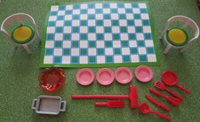 PLAYMOBIL 5329 GRAND KITCHEN ALL ORIGINAL 16 ACCESSORY PIECES AS SHOWN