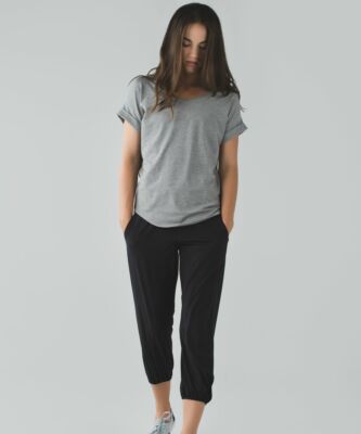 Lululemon Om Pant size Black NWT Roll Down High Rise