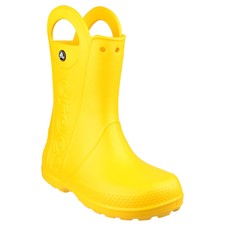 yellow boot crocs