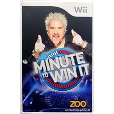 (Manual Only) Minute to Win It - Nintendo Wii Authentic Instruction Booklet Game