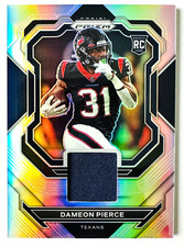 2022 Panini Prizm Dameon Pierce Jersey RC SILVER Prizm Texans Star Rookie!