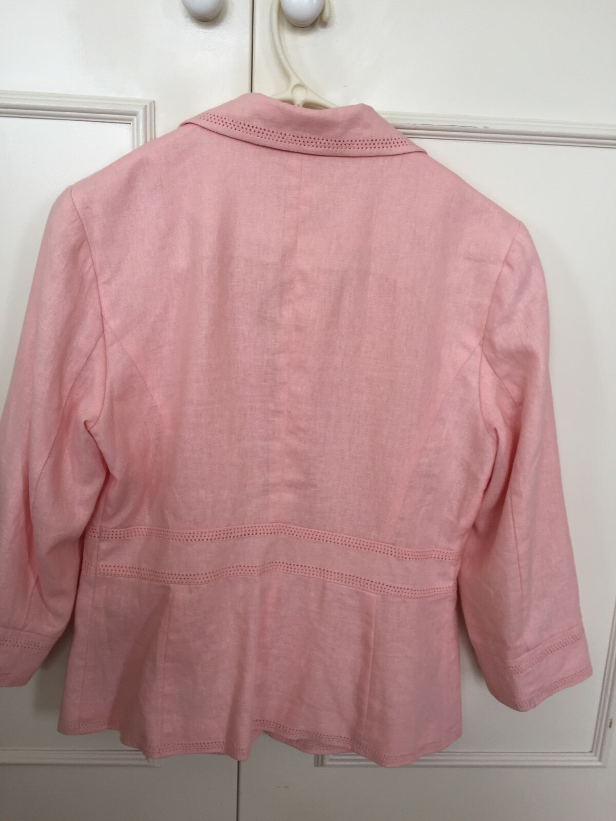 Baby Pink Fully Lined Jacket Size 10 Length 23” image 3