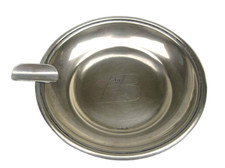 Top Seltener Uralter Werbe-Aschenbecher aus Silber "HB Zigaretten" Werbung