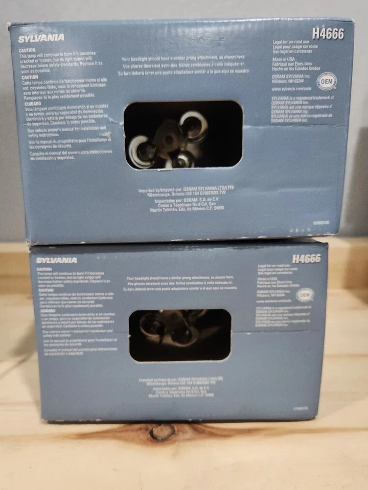 2 x Sylvania H4666 BX фары лампы 12,8 В 45/65 Вт новый - Изображение 3 из 4