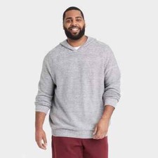 Goodfellow Co. Men's Charcoal Gray Standard Fit Pullover Sweater - Size: M