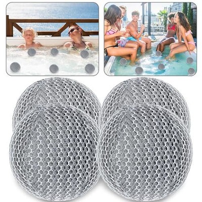 Hot Tub Scum Absorber Balls (4-Pack) - Reusable Floating Sponge To Absorb Oil, Dirt & Scum For Clear Pool/Spa Water