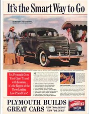 1939 PLYMOUTH Original Vintage Promo Car Ad